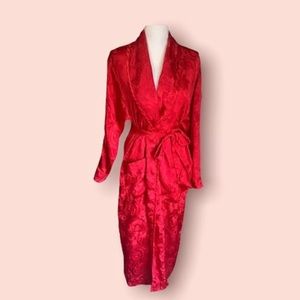 Victoria’s Secret Gold Label Red Robe Petite Small